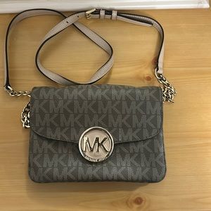 Michael Kors Tan Crossbody Bag with Gold Logo